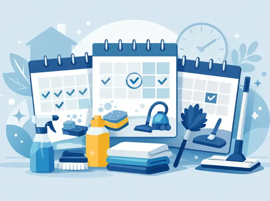 Weekly, Bi-Weekly and Monthly Cleaning Schedules