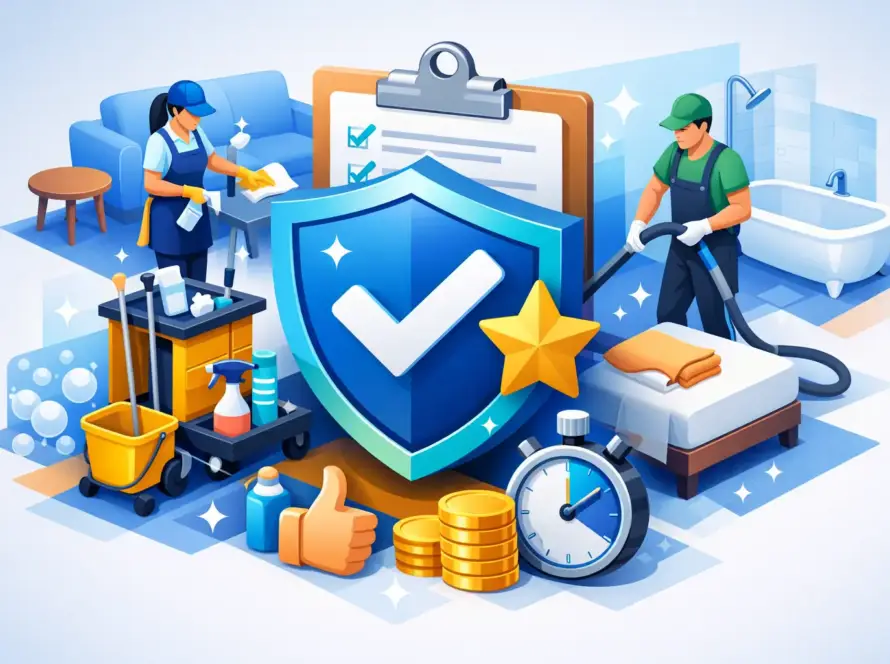 What a Cleaning Service Satisfaction Guarantee Covers