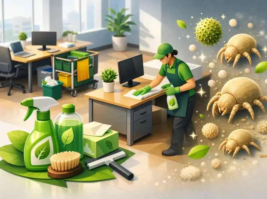 Can Green Cleaning Reduce Allergens at Work?