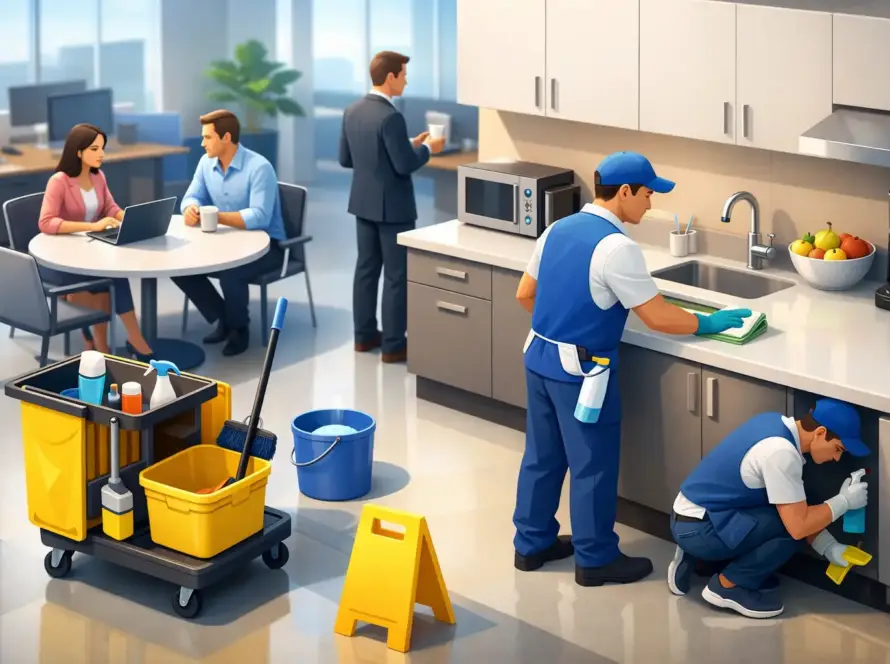 How to Clean Office Kitchens Without Disruption