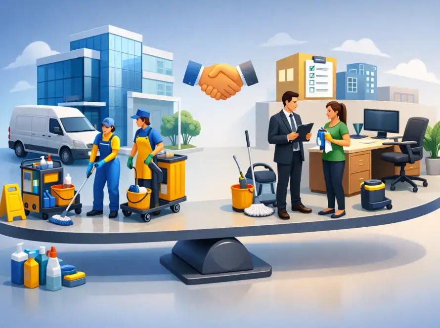Janitorial Outsourcing Comparison for Offices