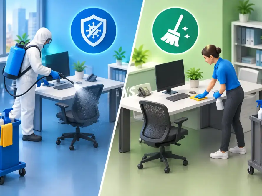 Disinfection Versus Routine Office Cleaning